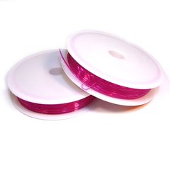 Силіконова нитка, 0.8 мм, колір темно-рожевий