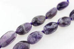 Аметист бусины 20-26*12-17 мм, натуральные камни, поштучно, фиолетовые
