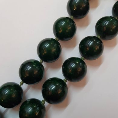 Малахит прессованный бусины 18 мм, натуральные камни, поштучно