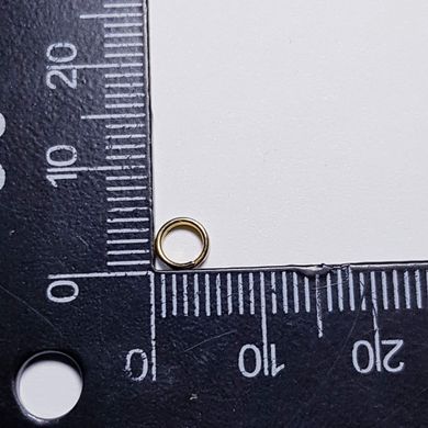 Кольцо для соединения, двойное, 5*1 мм, из бижутерного сплава, фурнитура, золото