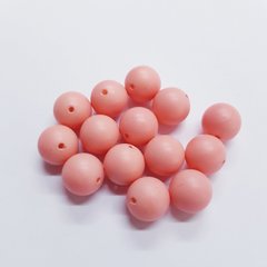 Бусины Майорка 10 мм, поштучно, розовый, непрозрачный