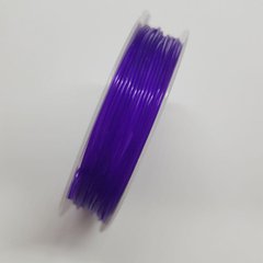 Силіконова нитка, 1 мм, фіолетова, 5 метрів в котушці