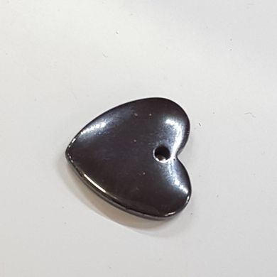 Кулон из гематита 21*21*4 мм, из натурального камня, подвеска, украшение, медальон, темно-серый