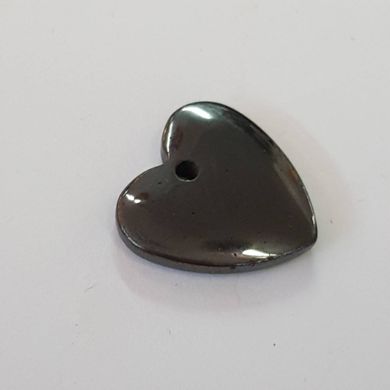 Кулон из гематита 21*21*4 мм, из натурального камня, подвеска, украшение, медальон, темно-серый