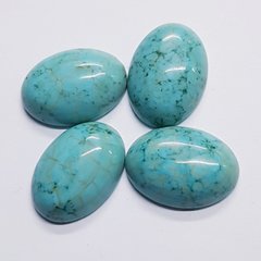 Кабошон из бирюзы 16-18*12-13*4-6 мм, из натурального камня, украшение, голубой
