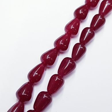 Рубеллит имитация бусины 7-9*5-5,5 мм, натуральные камни, поштучно, бордовые