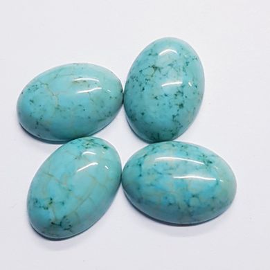 Кабошон из бирюзы 16-18*12-13*4-6 мм, из натурального камня, украшение, голубой