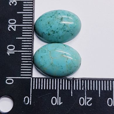 Кабошон з бірюзи 16-18 * 12-13 * 4-6 мм, з натурального каменю, прикраса, блакитний