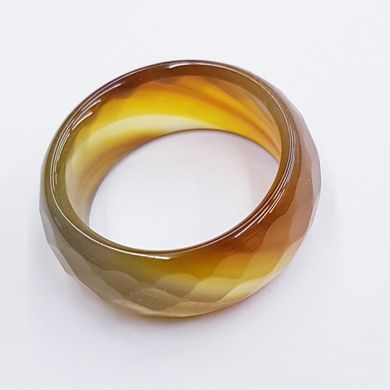 Кольцо из натурального камня агата, натуральные камни, цвет хаки