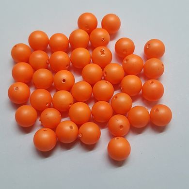 Бусины Майорка 6 мм, поштучно, оранжевый, непрозрачный