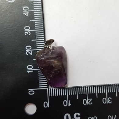 Кулон из аметиста 21*17*11 мм, из натурального камня, подвеска, украшение, медальон, фиолетовый