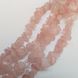 Кварц натуральный бусины ширина 4-15 мм, длина нитки 41 см, крошка, натуральные камни, розовый