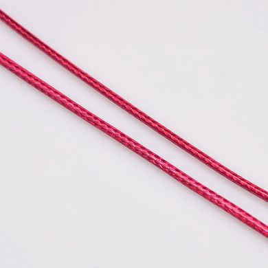 Шнур поліестер, 1 мм, темно-рожевий глянцевий