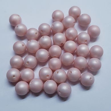 Бусины Майорка 6 мм, поштучно, розовый, непрозрачный