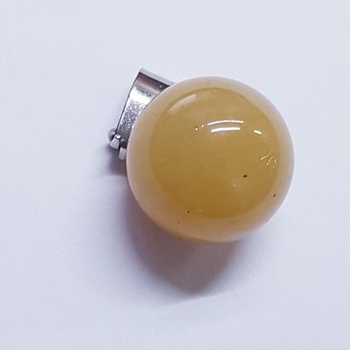 Кулон из солнечного камня 14 мм, из натурального камня, подвеска, украшение, медальон, желтый