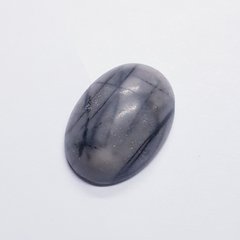 Кабошон из мрамора 16-18*12-13*4-6 мм, из натурального камня, украшение, серый