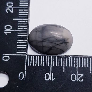 Кабошон з мармуру 16-18 * 12-13 * 4-6 мм, з натурального каменю, прикраса, сірий