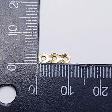 Разделитель металлический 10*3*1 мм, поштучно, золото