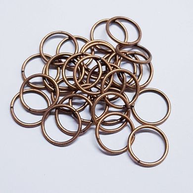 Кольцо для соединения, одинарное, 10*1 мм, из бижутерного сплава, фурнитура, медь