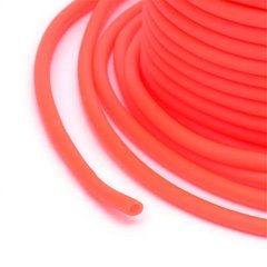 Шнур гумовий порожній усередині, 3 мм, колір помаранчевий флуоресцентний