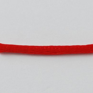 Корсетный шнур, круглый, 2 мм, красный