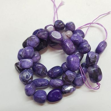 Чароит бусины 9-11*6-8 мм, ~40 шт / нить, натуральные камни, на нитке, фиолетовый