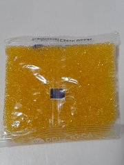 Бисер чехия Preciosa, размер 10, упаковка ~50 гр, прозрачный глянцевый, желтый
