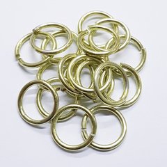 Кольцо для соединения, 15*2 мм, из алюминия, фурнитура, крашеное, оливковый