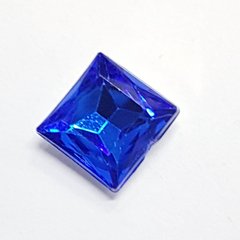 Кабошон, имитация хрусталя, 10*10*4 мм, украшение, пластик, синий