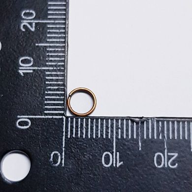 Кольцо для соединения, двойное, 6*1 мм, из бижутерного сплава, фурнитура, медь