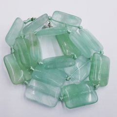 Флюорит бусины 25*15 мм, натуральные камни, поштучно, зеленые