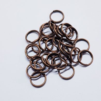 Кольцо для соединения, двойное, 7*1 мм, из бижутерного сплава, фурнитура, медь