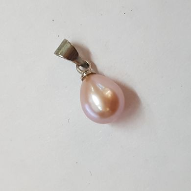 Кулон из жемчуга 13*5*5 мм, из натурального камня, подвеска, украшение, медальон, розовый