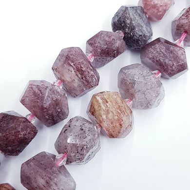 Лепидолит бусины 12-17*13-16 мм, ~21 шт / нить, натуральные камни, на нитке, розово-фиолетовый