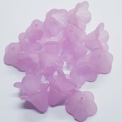 Бусина пластиковая, 11*14*14 мм, из пластмассы, фиолетово-розовый