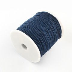 Шнур шовк, 1.5 мм, темно-синій матовий