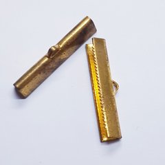 Обжиматель-книжка, металлический 30*7*5 мм, поштучно, золото