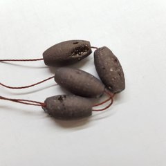 Кварц бусины друзы 15*8 мм, шлифованные, натуральные камни, поштучно, коричневый