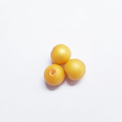 Бусины Майорка 8 мм, поштучно, желтый, непрозрачный