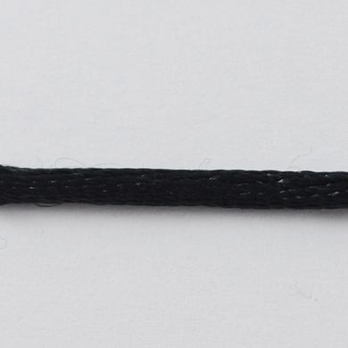 Корсетный шнур, круглый, 2 мм, черный