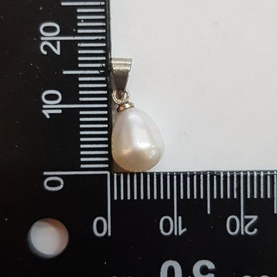 Кулон из жемчуга 13*8*8 мм, из натурального камня, подвеска, украшение, медальон, белый
