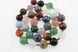 Нитка разных камней, 8 мм, ~59 шт / нить, натуральные камни, бусины, на нитке, разноцветные