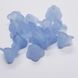 Бусина пластиковая, 11*14*14 мм, из пластмассы, сине-голубой
