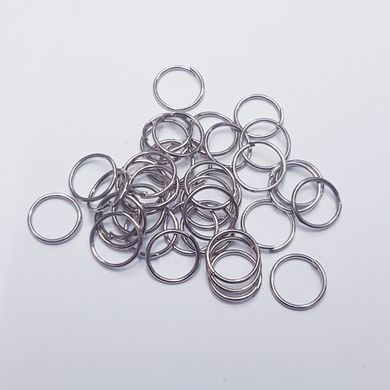 Кольцо для соединения, одинарное, 8* 0,8 мм, из бижутерного сплава, фурнитура, платина