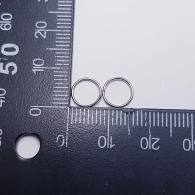 Кольцо для соединения, одинарное, 8* 0,8 мм, из бижутерного сплава, фурнитура, платина