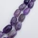Аметист бусины 14-15*10 мм, натуральные камни, поштучно, фиолетовые