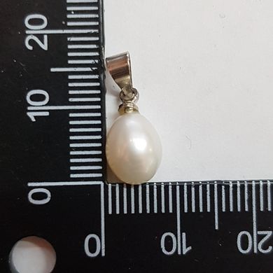 Кулон из жемчуга 13*8*8 мм, из натурального камня, подвеска, украшение, медальон, белый