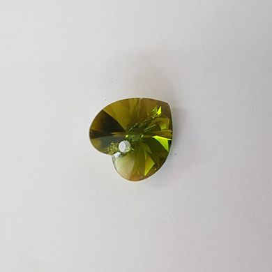 Подвеска из хрусталя Сваровски 10*10*6 мм, кулон, украшение, медальон, зеленый