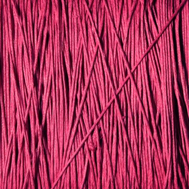 Шнур вощеный, 1 мм, темно-розовый