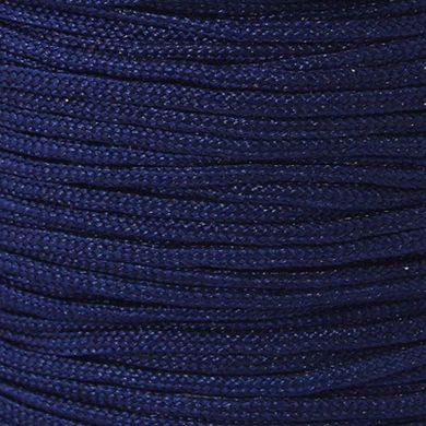 Шнур шовк, 1.5 мм, темно-синій глянцевий